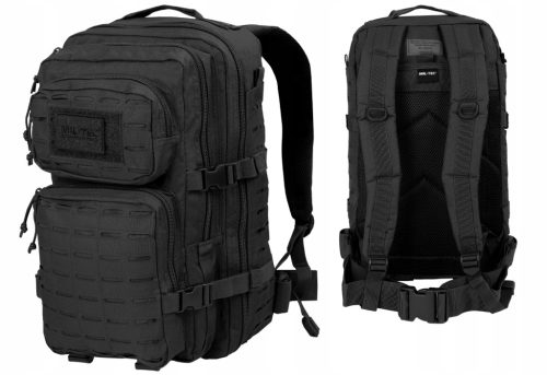 Mil-Tec Assault Pack Laser Cut Large 36L - Taktischer Rucksack in Schwarz