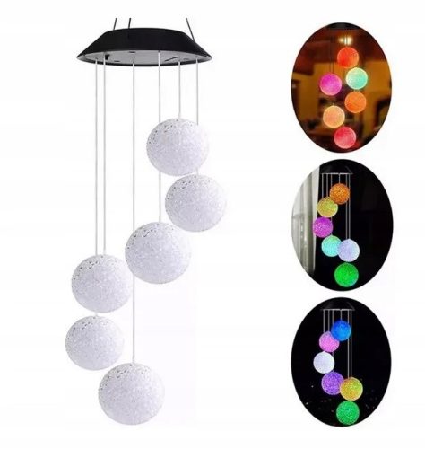  LED-LAMPE, LEUCHTENDE SOLARKUGELN FÜR TERRASSE, Pavillon, GLOCKENGARLAND