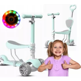  Dreirädriger Roller Scooter Scooter Blau, Pink, Grün