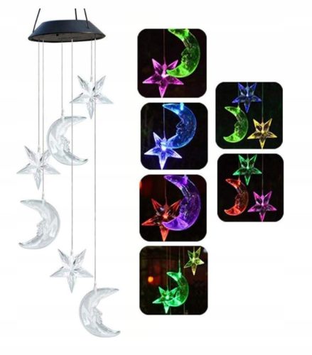  STERNE MOND LICHTKETTE GARTENLAMPEN MÜLL TERRASSE BALKON LED