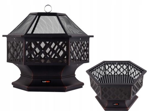  LUND GARTENFEUERSTELLE MIT ROST 70 X 60 CM