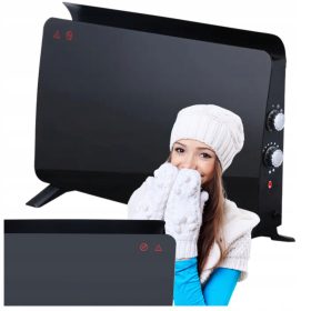  Mirpol 1500 W schwarzer Konvektorheizer