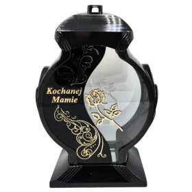    Kerze für das Muttergrab, große Laterne mit Gravur „Dear Mother Shrine“, 35 cm