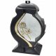  Grabkerze, große elegante Laterne, schwarzer Schrein, goldene Rose, 35 cm