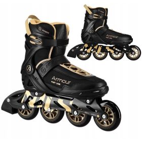   NILS Inline Skates Freizeit-Gummi-Inline-Skates für Erwachsene 43 + CGROT Sports Guide