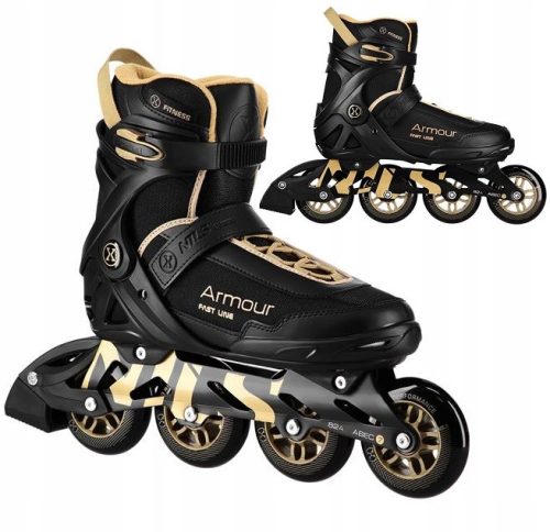  NILS Inline Skates Freizeit-Gummi-Inline-Skates für Erwachsene 43 + CGROT Sports Guide