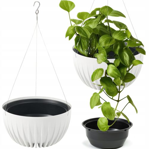  Blumentopf Lamela 30 cm x 30 x 15,6 cm Durchmesser 30 cm Kunststoff weiß