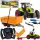  GROSSER RC-TRAKTOR MIT ANHÄNGER 39 cm RC-TRAKTOR USB-Aufladung