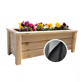  Blumentopf 80 cm x 30 x 30 cm Naturholz