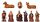  KERAMIK NATIVE FIGUREN JOSEPH MARIA BETHLEHEM 8 CM 9 STÜCK