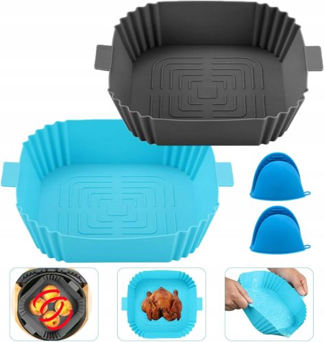  Formeinsatz für Heißluftfritteuse, Silikon, 2er-Set