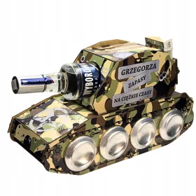    TANK FÜR BIER UND WODKA, ein Geschenk zum Junggesellengeburtstag für den Vater des Großvaters eines Freundes
