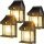  Q-LIGHT Gartenwandleuchte schwarz, integrierte 3-W-LED-Quelle