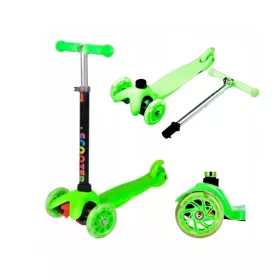  FALTBARER DREIRAD-BALANCIER-SCOOTER LED-GRÜN