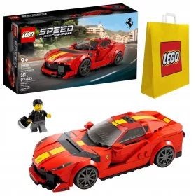    LEGO Speed Champions 76914 Ferrari 812 Competizione + LEGO 6315792 VP PAPIERBEUTEL MITTEL M 34X41X10 TE