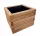  ZPD-Blumentopf 40 cm x 40 x 35 cm, Holz, Braun- und Beigetöne