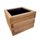  ZPD-Blumentopf 40 cm x 40 x 35 cm, Holz, Braun- und Beigetöne