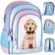  Schulrucksack mit mehreren Fächern DOG CUTIES Starpak Blautöne, Rosatöne, Mehrfarbig 23 l