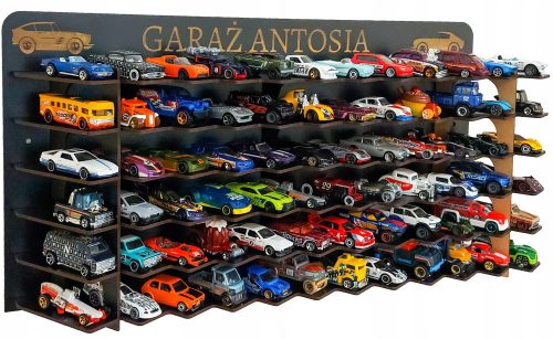  Regal für Spielzeugautos Toy Cars Springs Hot Wheels MIT NAMEN 72 Plätze