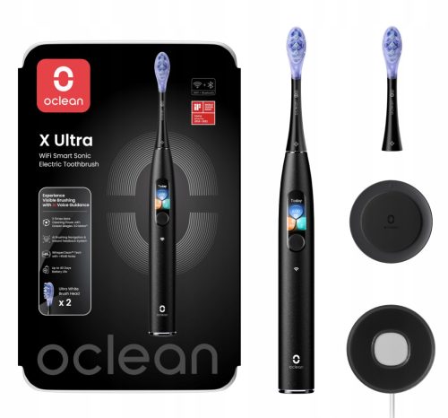  OCLEAN X Ultraschallzahnbürste, schwarz, 2 Spitzen, Griff