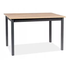    Signal skandinavischer rechteckiger ausziehbarer Tisch 125 x 75 x 75 cm schwarz