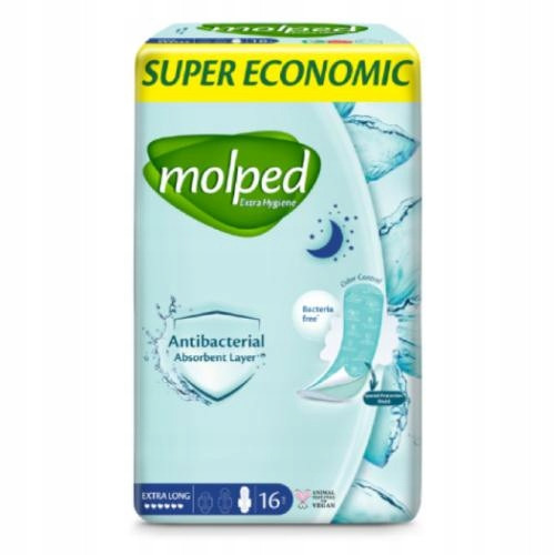  MOLPED EXTRAHYGIENE antibakterielle Damenbinden 16 Stk.