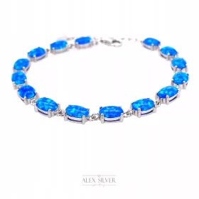  Silberarmband mit Opal, 925er Silber + BOX