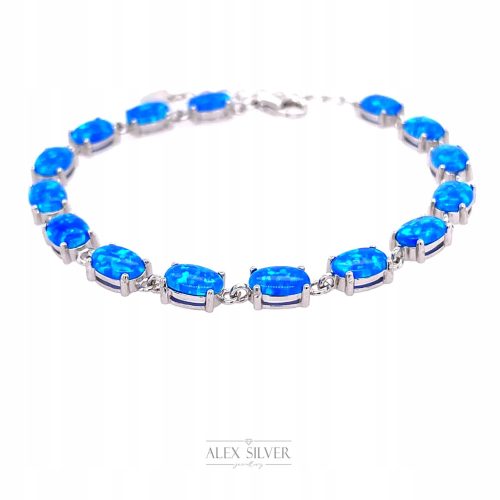  Silberarmband mit Opal, 925er Silber + BOX