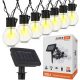  SuperLED 550 cm Solar-Lichterkette, schwarz