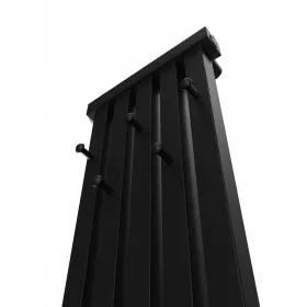    Dekorativer Heizkörper mit Aufhängern HEIZKÖRPERHAKEN 100x46 MATTSCHWARZ