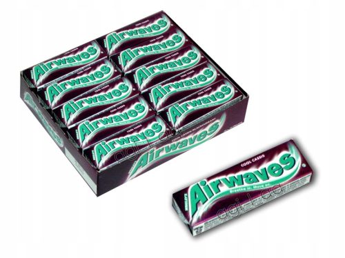 Wrigley's Airwaves Cool Cassis Zuckerfreie Kaugummis mit Schwarze Johannisbeere Geschmack