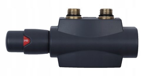  Duoplex Anthrazit-Thermostat-Set – universell gerade und eckig