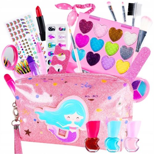  KOSMETIK-SET FÜR MEERJUNGFRAU-NÄGEL-MAKE-UP