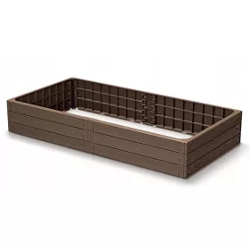    Prosperplast Blumentopf 149 cm x 75 x 25 cm, Kunststoff in Braun- und Beigetönen