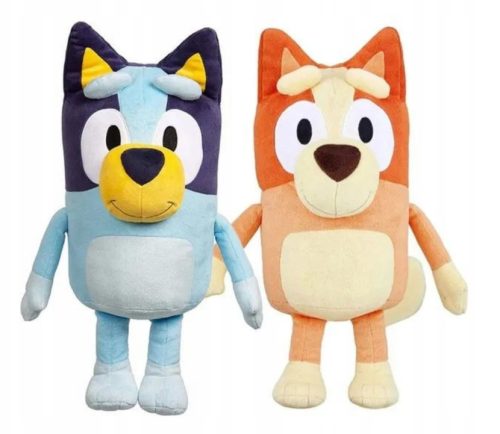  BLUEY UND BINGO SET MASKOTTCHEN PLÜSCHSPIELZEUG KUSCHEL BLAU 40 cm