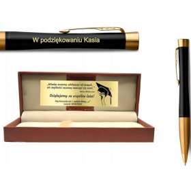    Parker Urban GT schwarzer Kugelschreiber mit graviertem Leder, ein Geschenk für Mama und Papa
