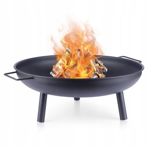  Metall-Gartenfeuerstelle mit Griffen 58 cm /Amb