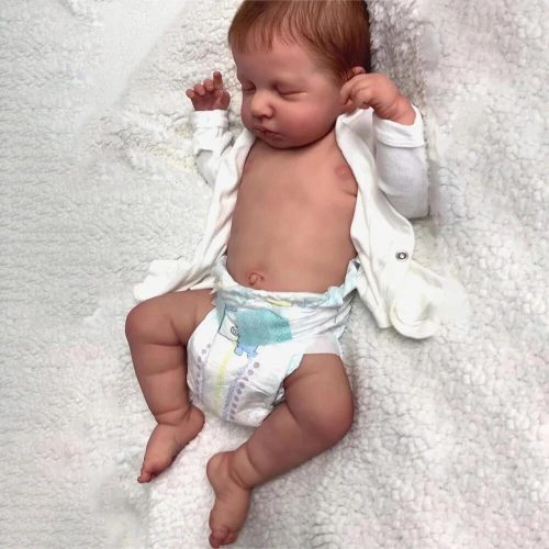  46cm LouLou Bebe Reborn Boy Silikon Vinyl handgemachte realistische Puppe PUPPE