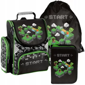  SCHULTASCHE PASO Rucksack MINECRAFT Klasse 1-3 START