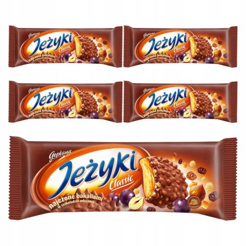 Jeżyki Classic Schokoladenkekse 5x140g von Goplana – Knusprige Karamell-Genussmomente