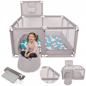  KINDER-TROCKENBECKEN MIT KORB, 400 BÄLLEN