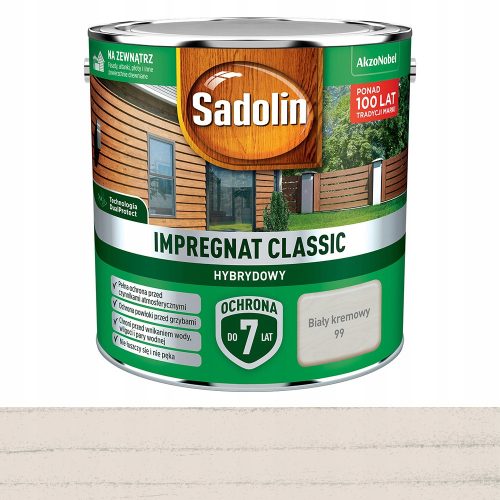  Sadolin Holzimprägniercreme weiß 4 l