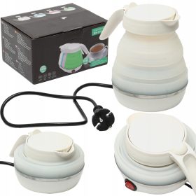    ELEKTRISCHER TOURISTISCHER WASSERKOCHER 0,6L 600W FALTBAR, TRAGBARE REISE