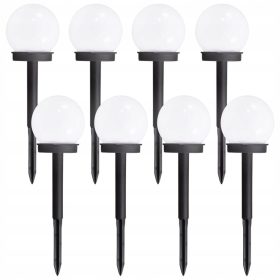  Solarlampe BKLicht, weiß, 34,5 cm, 8 Stk.