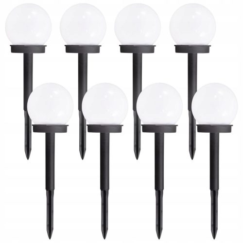  Solarlampe BKLicht, weiß, 34,5 cm, 8 Stk.