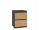  SCHRANK GEKLEIDET NACHTTISCH M2 ANTHRAZIT ARTISAN