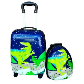  DINOSAUR KINDERKABINENKOFFER GEPÄCK + RUCKSACK