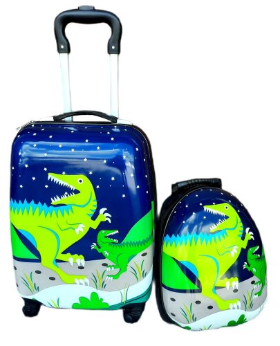  DINOSAUR KINDERKABINENKOFFER GEPÄCK + RUCKSACK