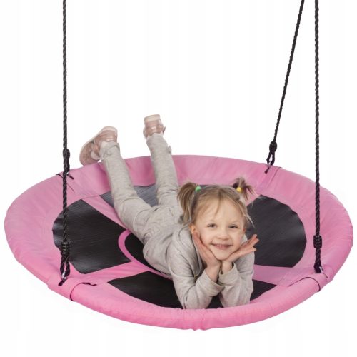  Große Kinder-Hängeschaukel für den Garten, Storchennest, Durchmesser 100 cm