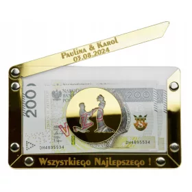    Geldumschlagbox mit Namen, Hochzeitsgeschenk für Braut und Bräutigam